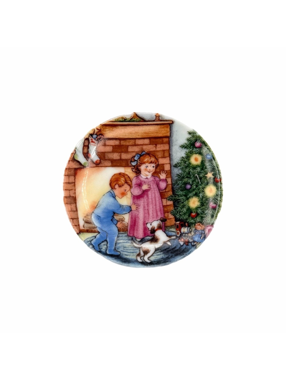 1989 Hallmark “Morning of Wonder” 3” Mini Porcelain Plate with Hanger Ornament